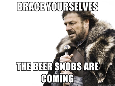 craft beer snobs